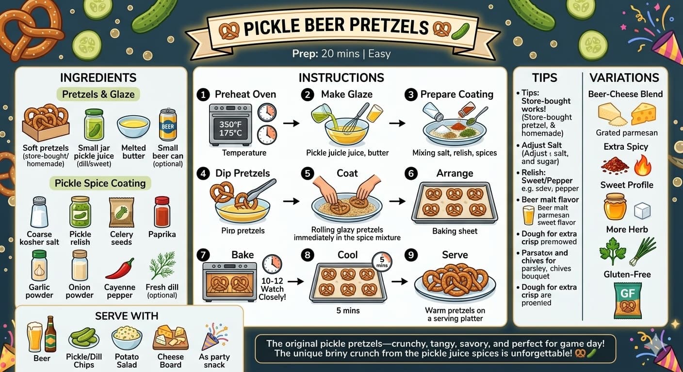 Pickle Beer Pretzels