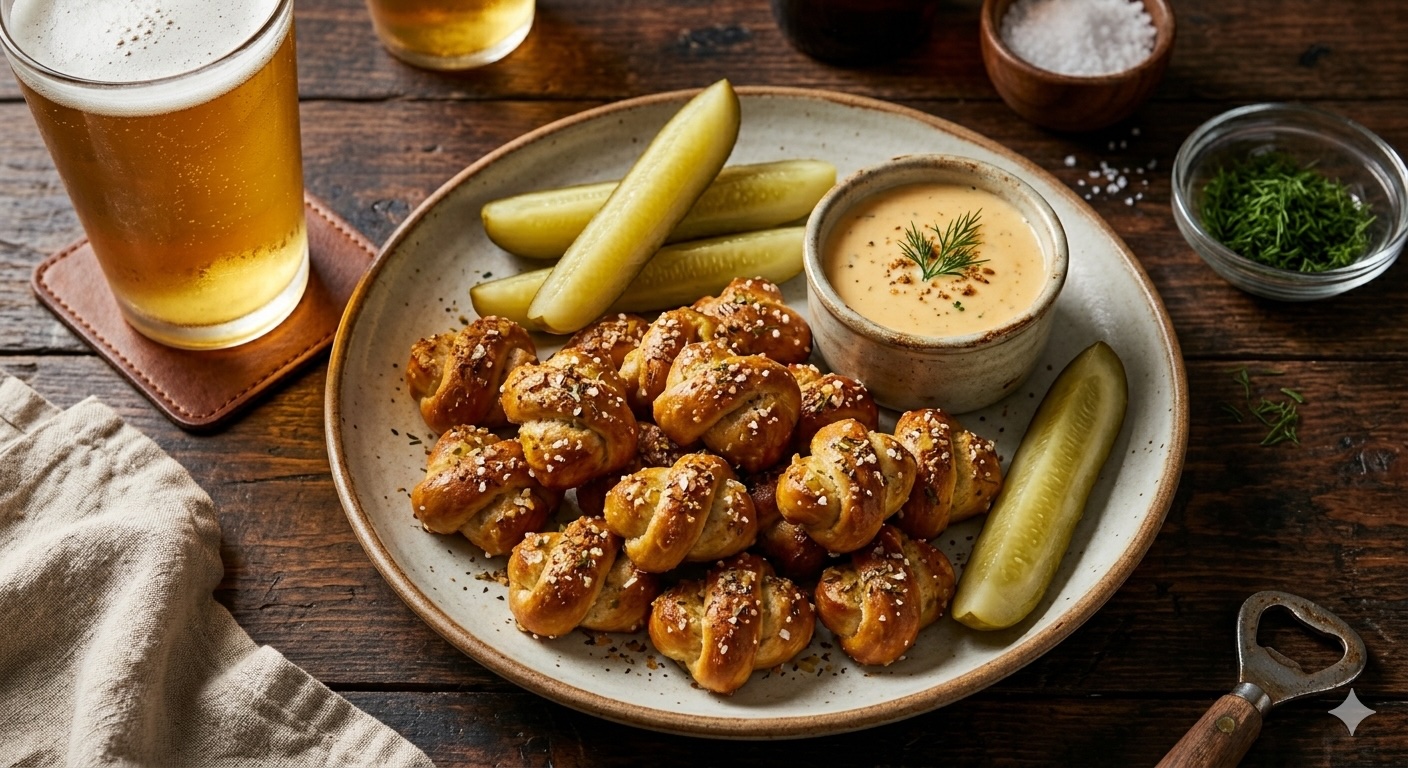 Pickle Beer Pretzels